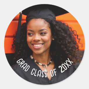 Custom Grad Foto Class Year Celebration Runder Aufkleber