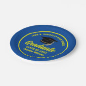 Custom Graduate Party Pappteller (Schrägansicht)