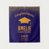 Custom Graduation 2026 Personalized Grad Party Wandteppich (Vorderseite)