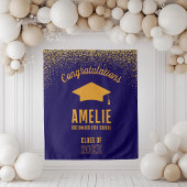 Custom Graduation 2026 Personalized Grad Party Wandteppich