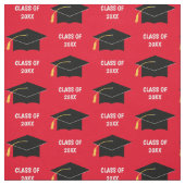 Custom Graduation Cap Class Year Red Stoff (Muster)