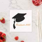 Custom Graduation Cap Party Paper Napkin Set Serviette (Beispiel)