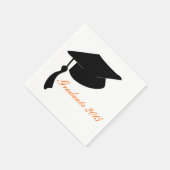 Custom Graduation Cap Party Paper Napkin Set Serviette (Ecke)