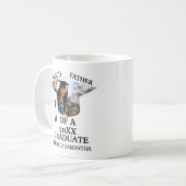 Custom Graduation Cap tassel Foto stolzer Vater Kaffeetasse (Vorderseite Links)
