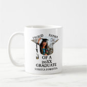 Custom Graduation Cap tassel Foto stolzer Vater Kaffeetasse (Links)