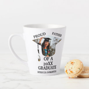 Custom Graduation Cap tassel Foto stolzer Vater Milchtasse