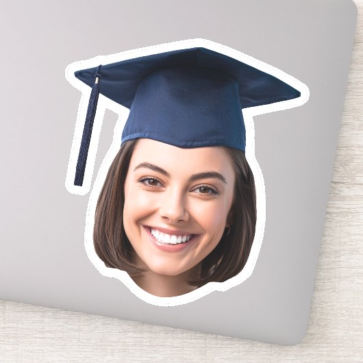 Custom Graduation Face Photo Sticker (Detail)