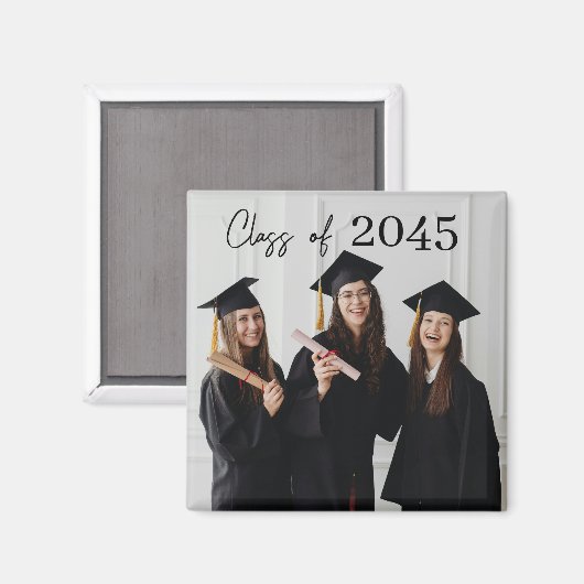 Custom Graduation Farewell Gift Photo Magnet (Vorderseite/Rückseite)