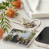 Custom Graduation Farewell Gift Photo Schlüsselanhänger (Vorderseite rechts)
