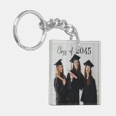 Custom Graduation Farewell Gift Photo Schlüsselanhänger (Vorderseite links)