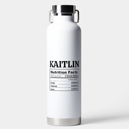 Custom Graduation Gift Nurse Law School Teacher Trinkflasche (Vorderseite)