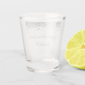 Custom Graduation Party Personalisiert Grad Silver Schnapsglas (Rückseite)