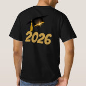Custom Graduation Photo Shirt Class of 2026 (Rückseite)