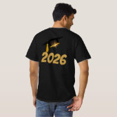 Custom Graduation Photo Shirt Class of 2026 (Schwarz voll)