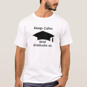 Custom Graduation T-shirt - Keep Calm Tee (Vorderseite)