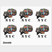 Custom Graffiti faust Quadratischer Aufkleber (Blatt)