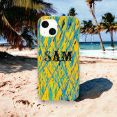 Custom Graffiti Muster Gelb, Grün, Blau Schwarz Case-Mate iPhone Hülle