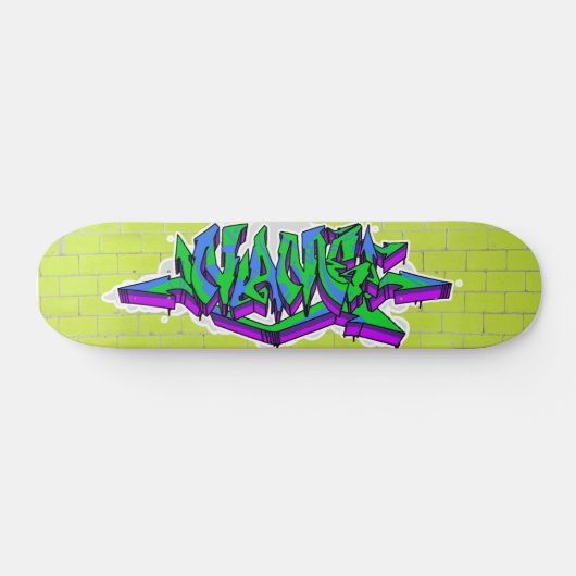 CUSTOM GRAFFITI SKATEBOARD WILDSTYLE*EMAIL UNTEN! (Horizontal)