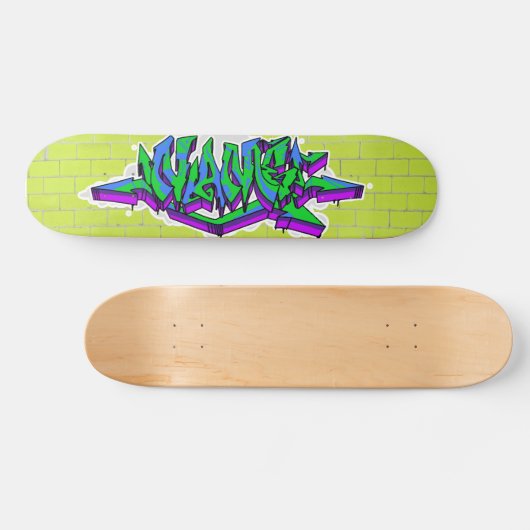 CUSTOM GRAFFITI SKATEBOARD WILDSTYLE*EMAIL UNTEN! (Horizontal)