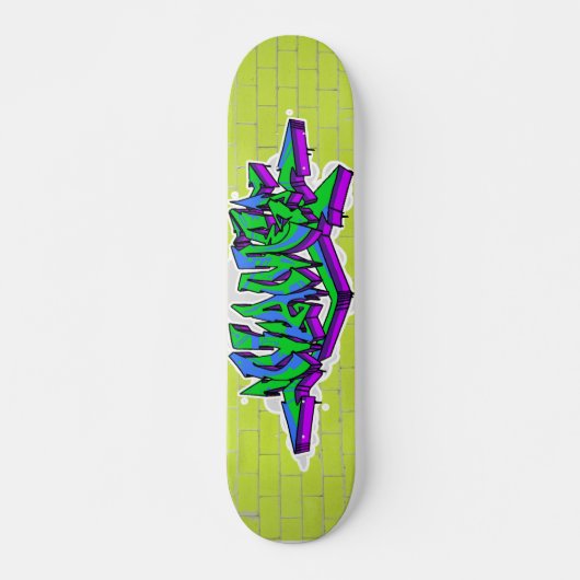 CUSTOM GRAFFITI SKATEBOARD WILDSTYLE*EMAIL UNTEN! (Vorne)