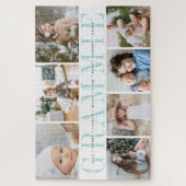 Custom Grammie 7 Foto Grandchildren Collage Puzzle (Vertikal)