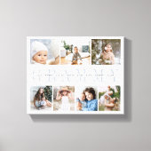 Custom Grammy 7 Foto Grandchildren Collage Leinwanddruck (Vorderseite)