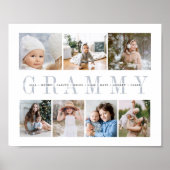 Custom Grammy 7 Foto Großkinder Collage Print Poster (Vorne)