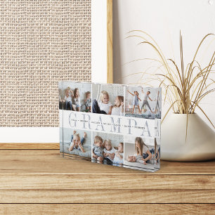 Custom Grampa Grandchildren Fotoblock