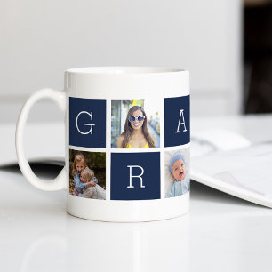 Custom Gramps Großvater Foto Collage Kaffeetasse