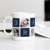 Custom Grampy Großvater Foto Collage Kaffeetasse