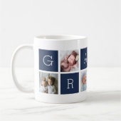 Custom Grampy Großvater Foto Collage Kaffeetasse (Links)