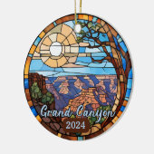 Custom Grand Canyon Imitate verklebtes Glas Keramik Ornament (Links)