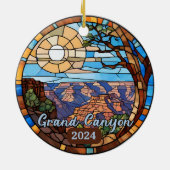 Custom Grand Canyon Imitate verklebtes Glas Keramik Ornament (Hinten)