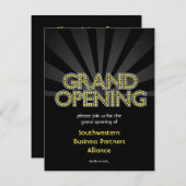 Custom Grand Opening Einladung, City Lights Einladung (Vorne/Hinten)