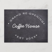 Custom Grand Re-Opening Your Coffee House