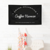 Custom Grand Wiedereröffnung Ihres Kaffeehauses Banner (Insitu)