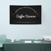 Custom Grand Wiedereröffnung Ihres Kaffeehauses Banner (Messeveranstaltung)