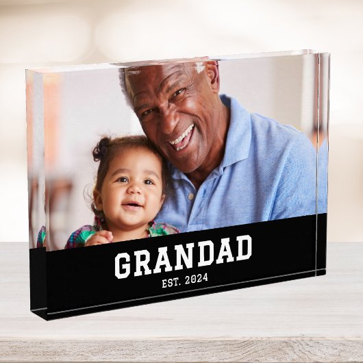 Custom Grandad Established Modern Fotoblock