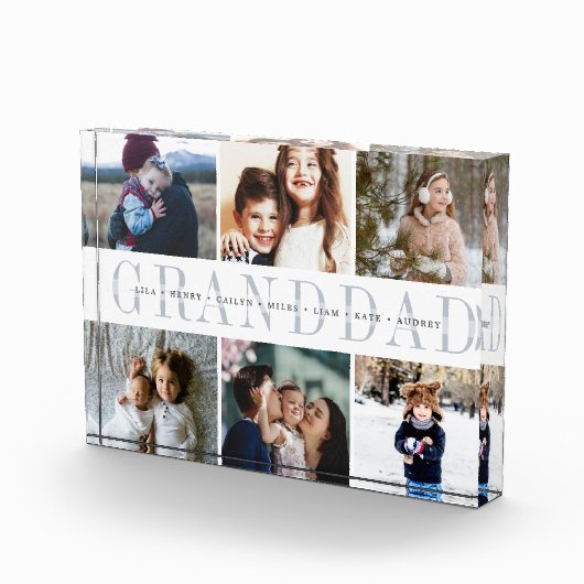 Custom Granddad Grandchildren Fotoblock (Rechts)