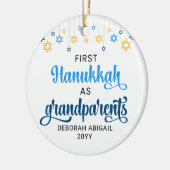 Custom GRANDELEMENT ERSTE HANUKKAH Keramik Ornament (Links)