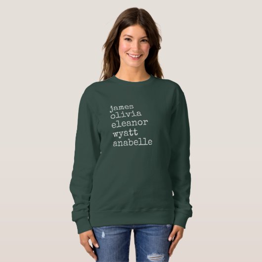 Custom Grandkid Names Grandma Gift Sweatshirt (Vorne ganz)