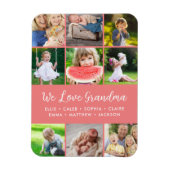 Custom Grandkids Names 9 FotoCollage Magnet (Vertikal)
