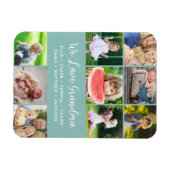 Custom Grandkids Names 9 FotoCollage Magnet (Horizontal)