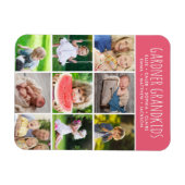 Custom Grandkids Names Instagram 9 Foto Collage Magnet (Horizontal)