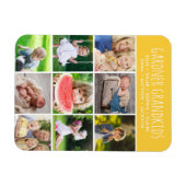 Custom Grandkids Names Instagram 9 Foto Collage Magnet (Horizontal)