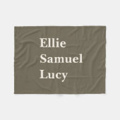 Custom Grandkids Names Stilvolle rustikale Fleece  (Vorderseite (Horizontal))