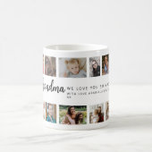Custom Grandma 18 Photo Collage Kaffeetasse (Mittel)