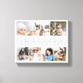 Custom Grandma 7 Foto von Grandchildren Collage Leinwanddruck (Vorderseite)