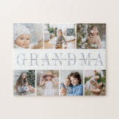 Custom Grandma 7 Foto von Grandchildren Collage Puzzle (Horizontal)