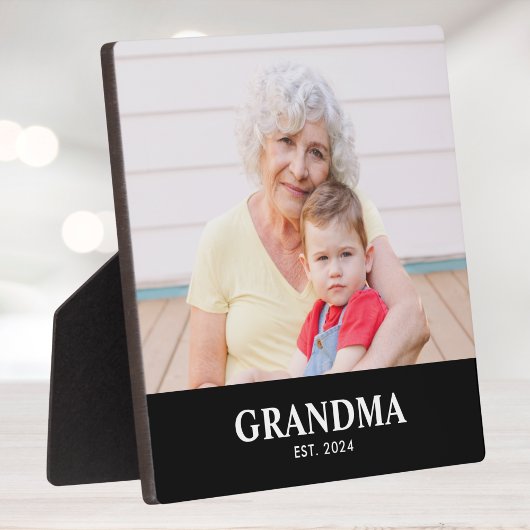 Custom Grandma Established Modern Bold Photo Fotoplatte